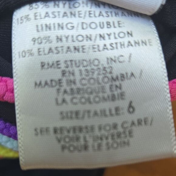 Peixoto Black Bodysuit with Vibrant Straps - Picture 5 of 5